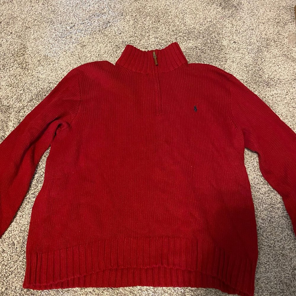 Red Polo Sweater